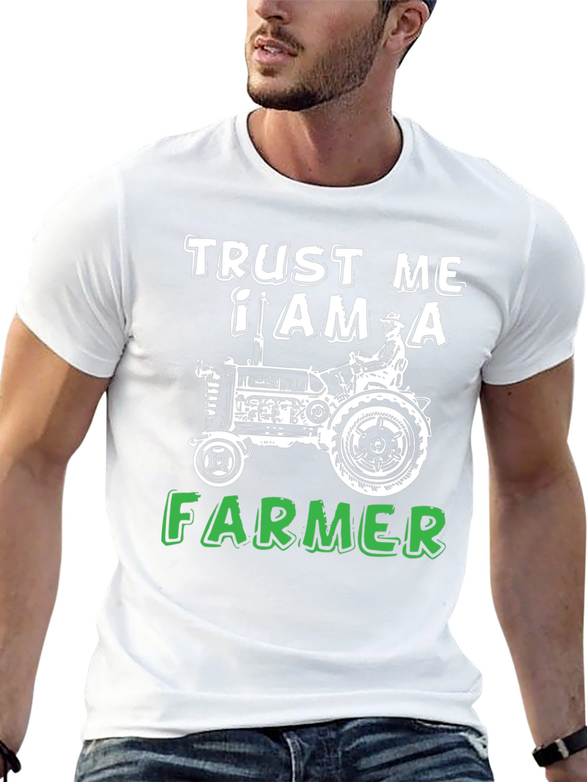 Trust Me I Am A Farmer Black T-Shirt