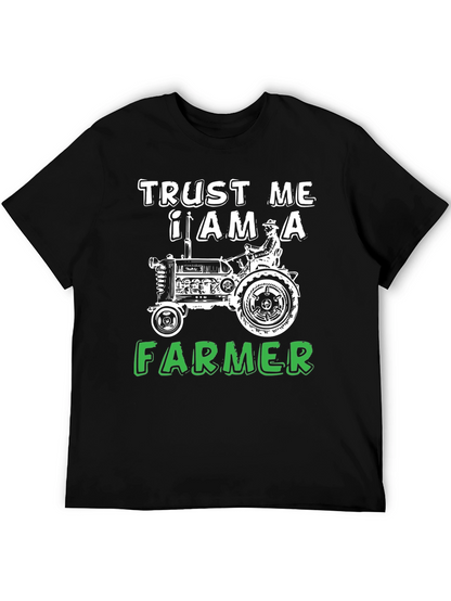 Trust Me I Am A Farmer Black T-Shirt
