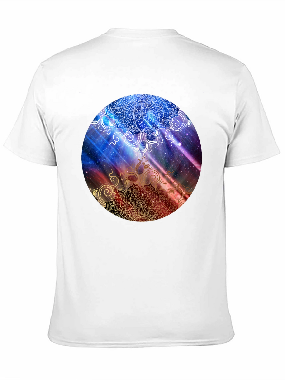 Mandala Galaxy Graphic Black T-Shirt