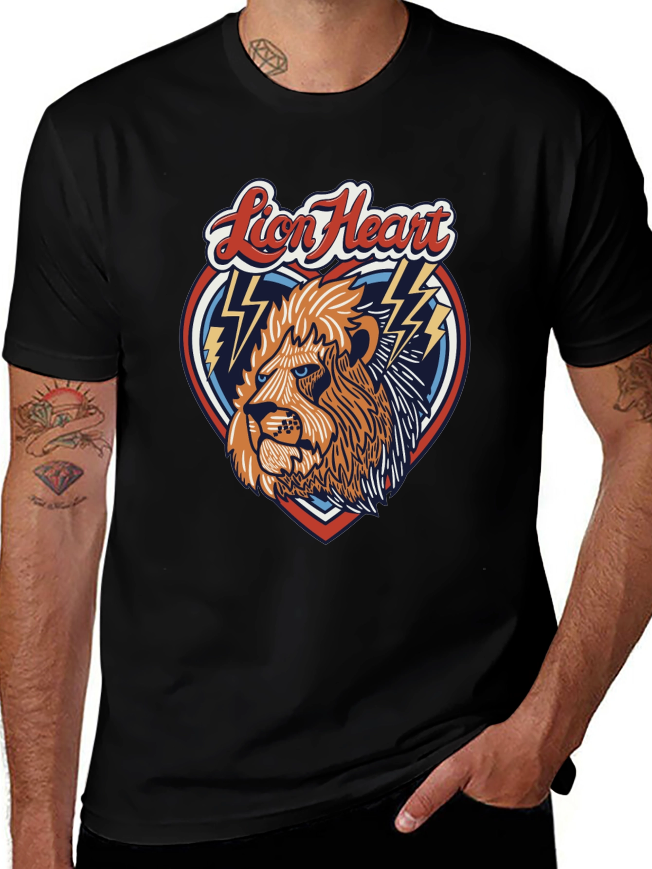 Lion Heart Graphic Tee - Bold Style Premium Comfort
