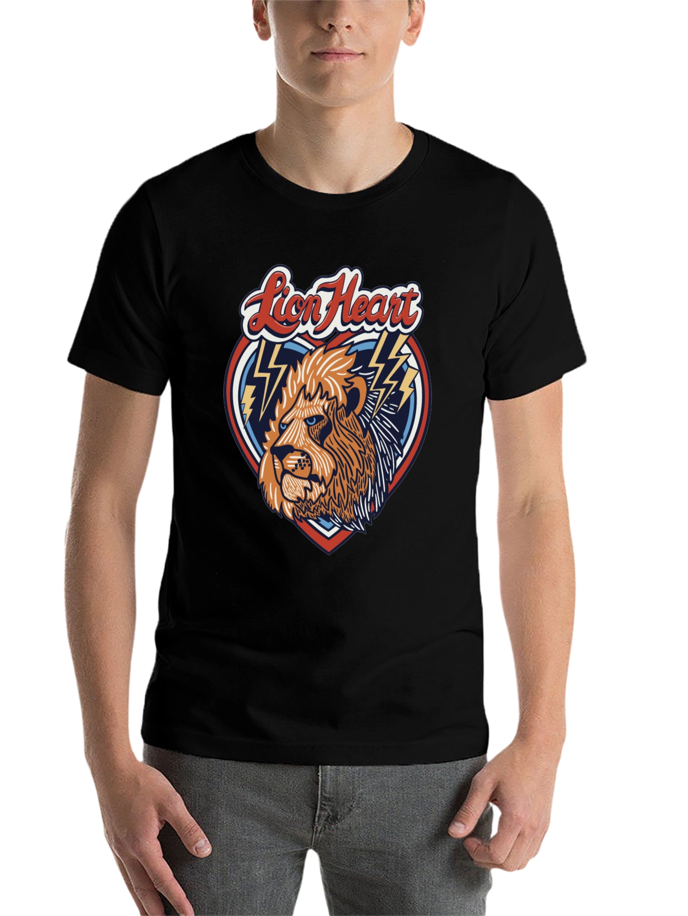 Lion Heart Graphic Tee - Bold Style Premium Comfort