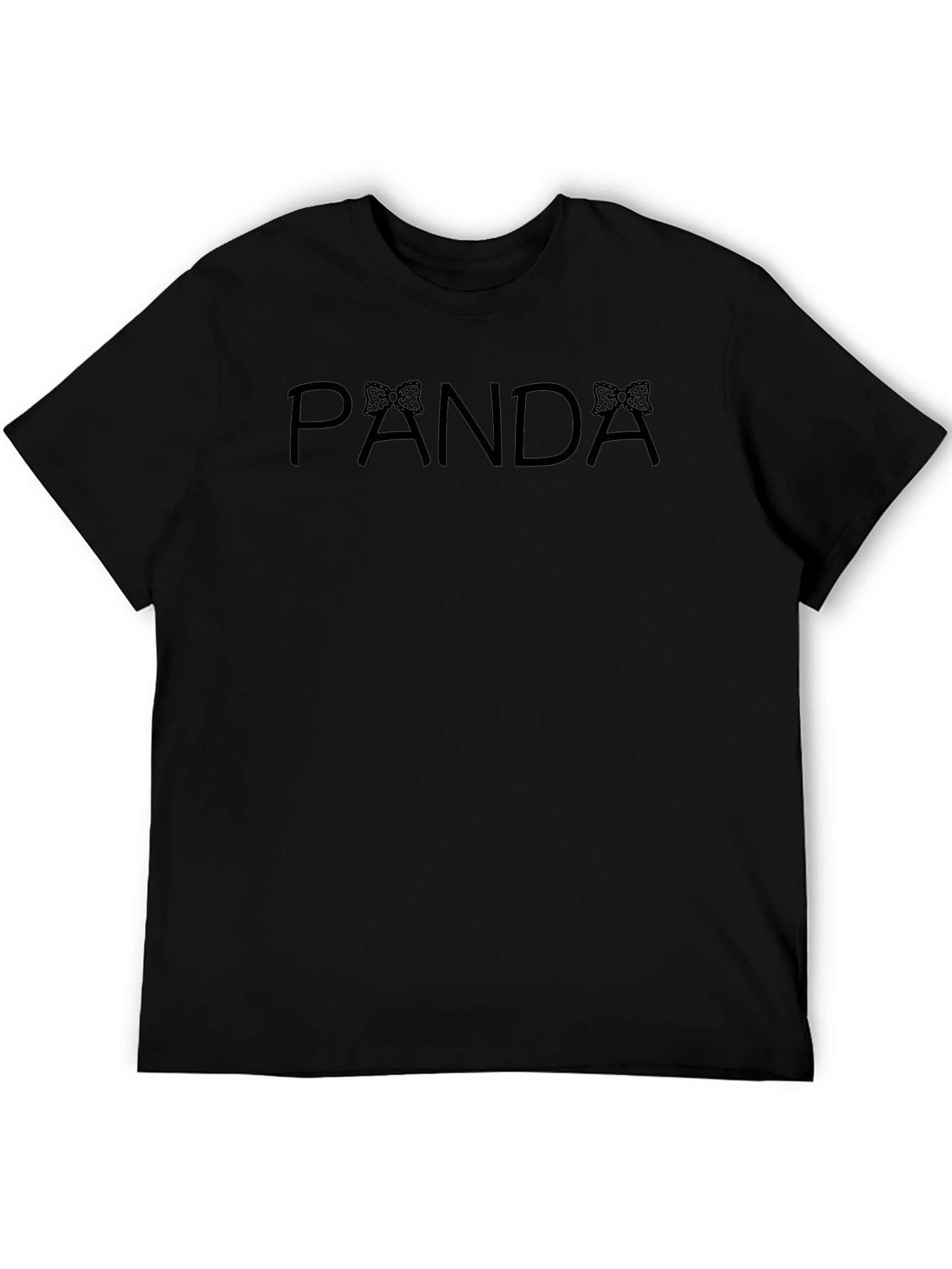 PANDA Minnie Mouse Bow Black T-Shirt