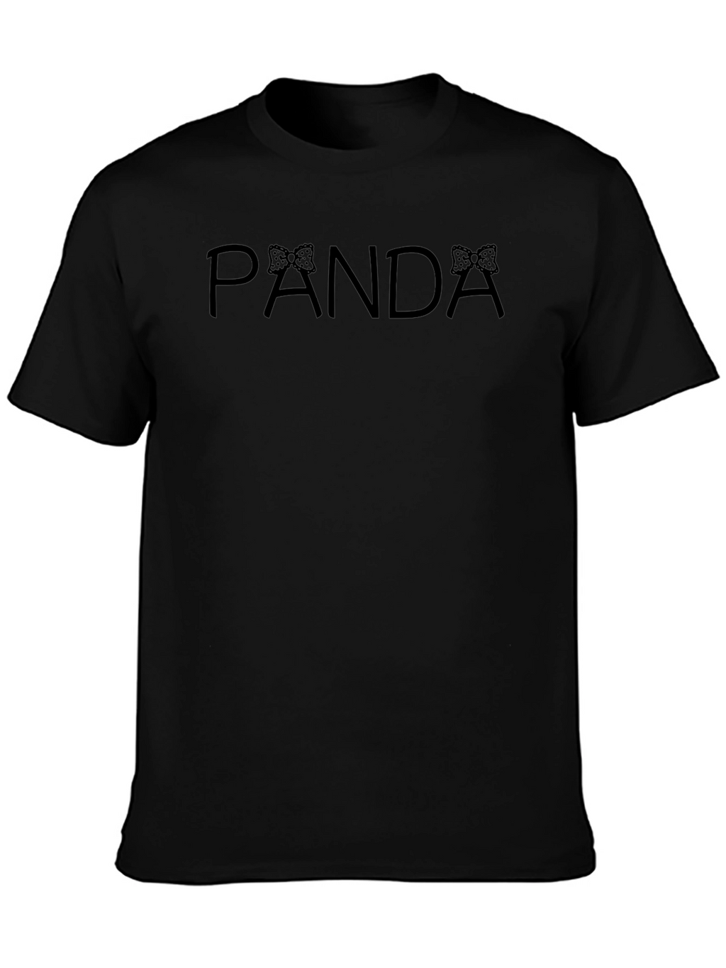 PANDA Minnie Mouse Bow Black T-Shirt
