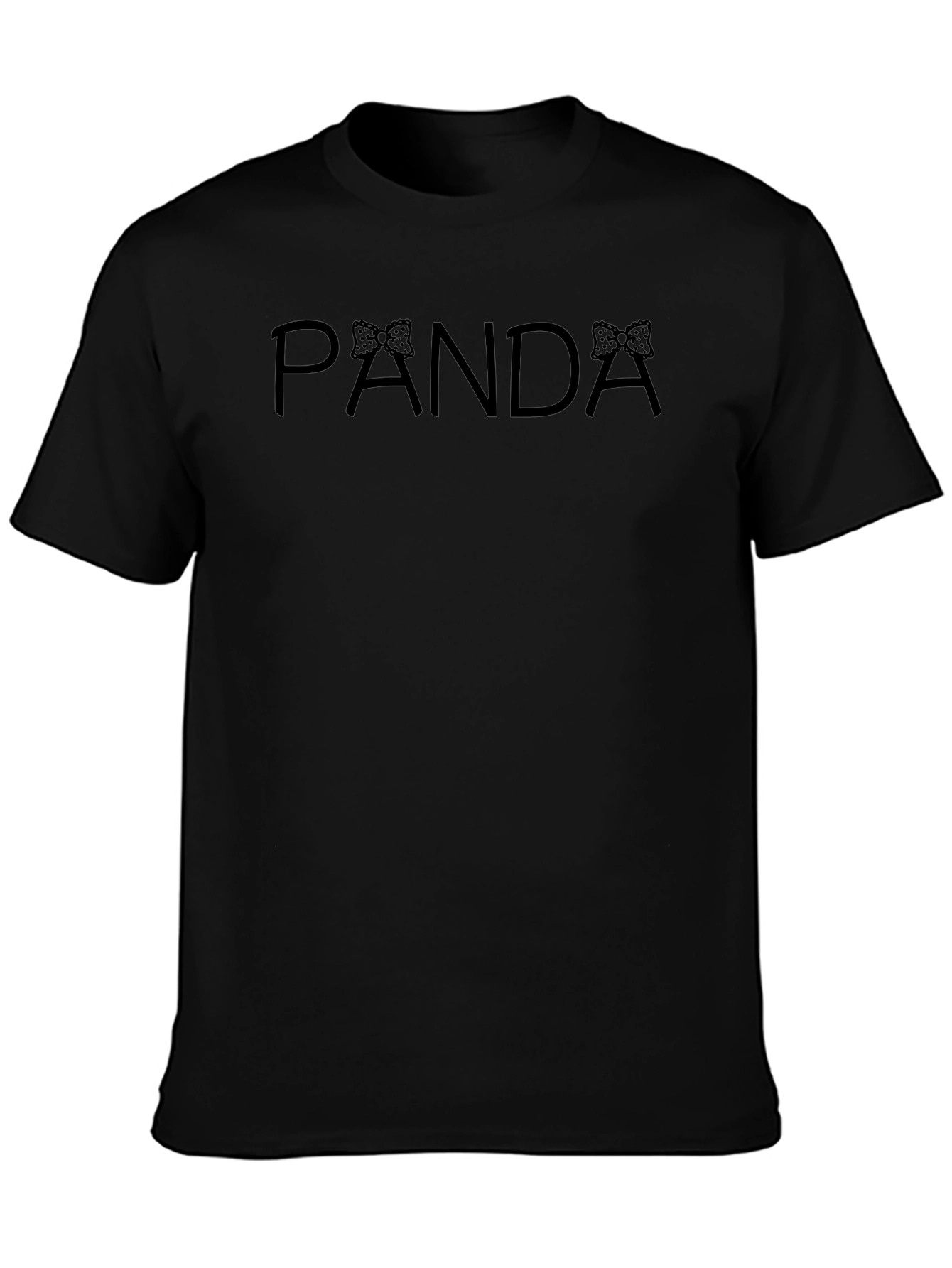 PANDA Minnie Mouse Bow Black T-Shirt