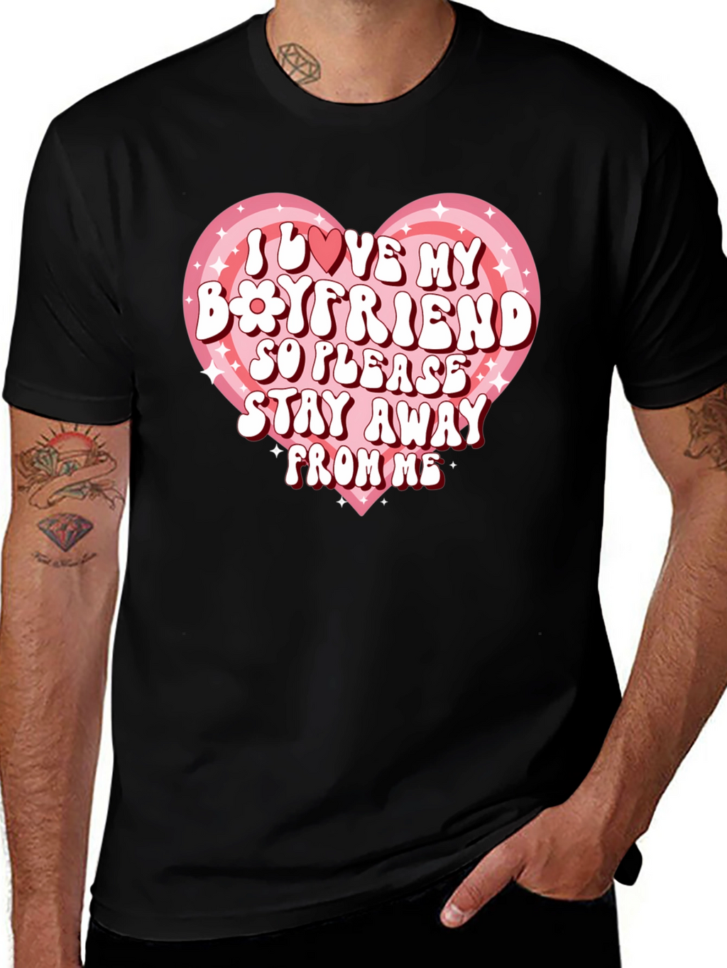 I Love My Boyfriend Graphic Tee