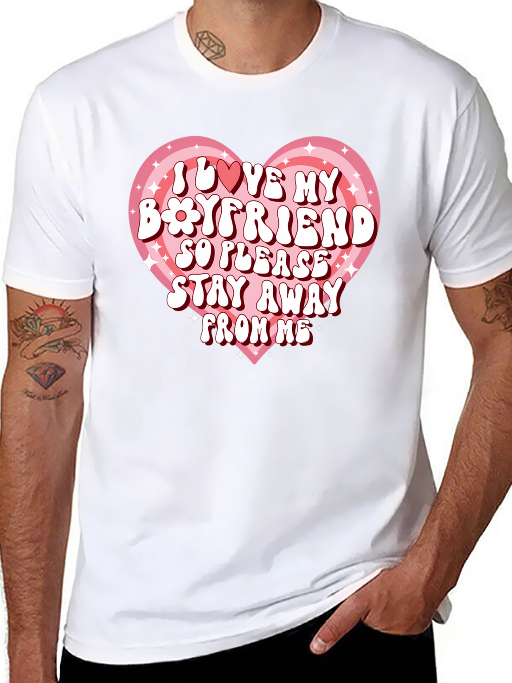 I Love My Boyfriend Graphic Tee