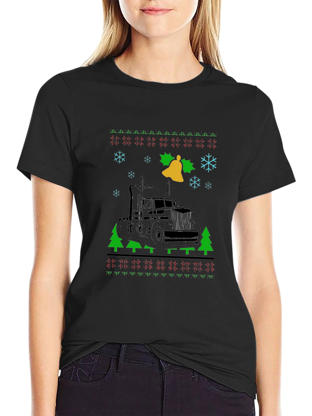 Truck Christmas Sweater T-Shirt