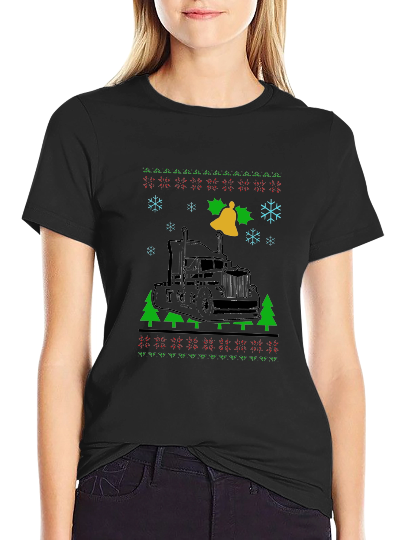 Truck Christmas Sweater T-Shirt