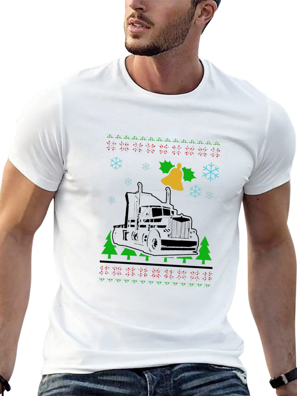 Truck Christmas Sweater T-Shirt