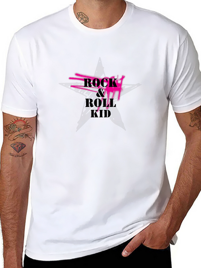 Rock & Roll Kid Black Graphic Tee