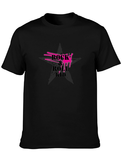 Rock & Roll Kid Black Graphic Tee
