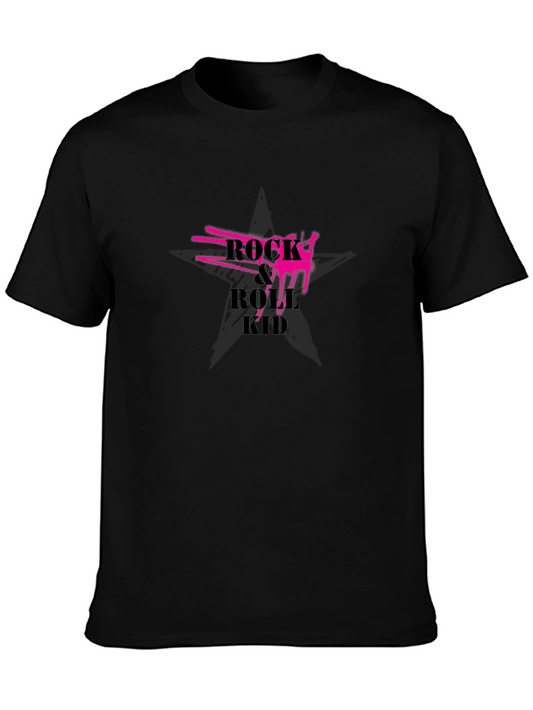 Rock & Roll Kid Black Graphic Tee