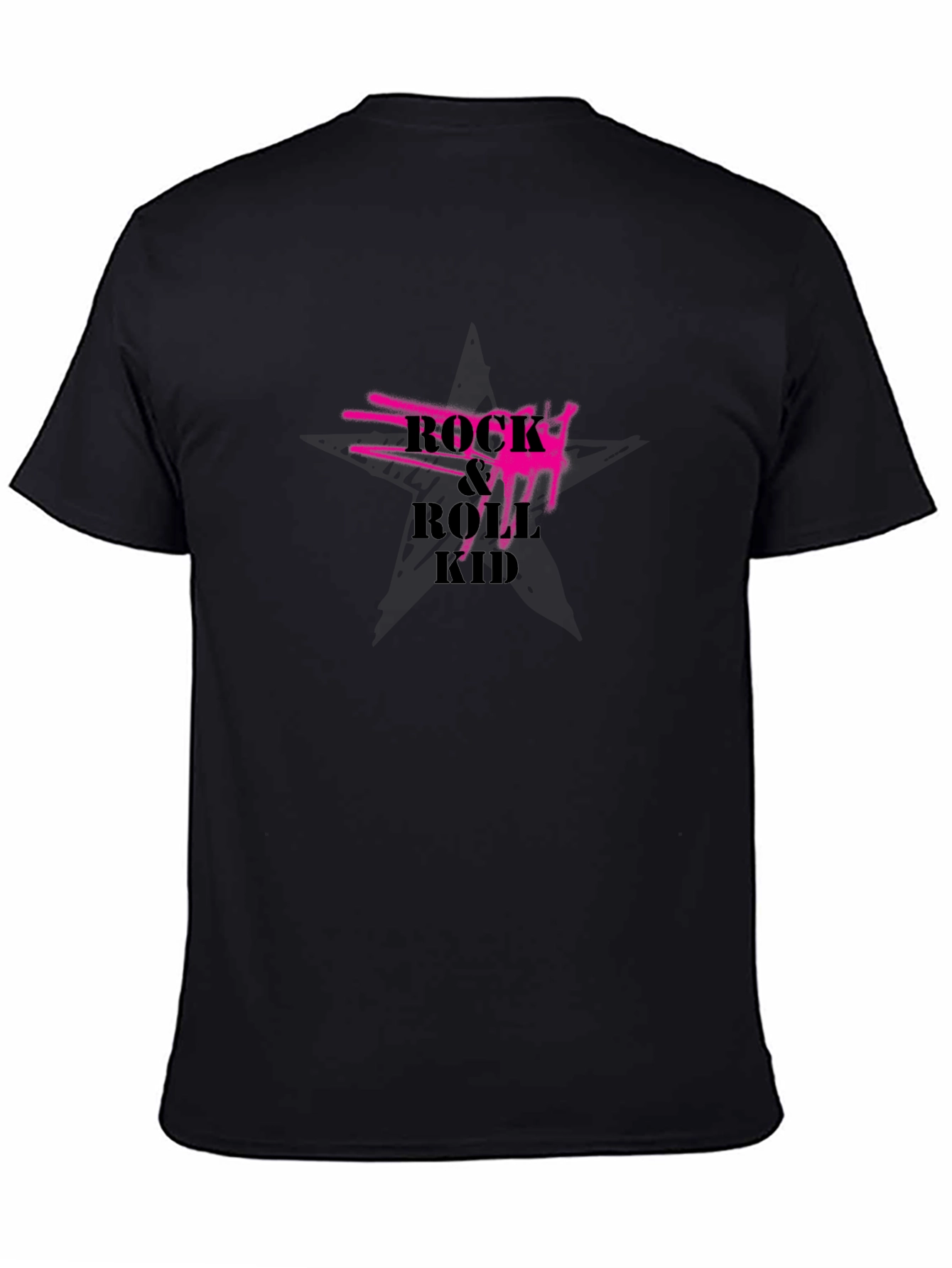 Rock & Roll Kid Black Graphic Tee