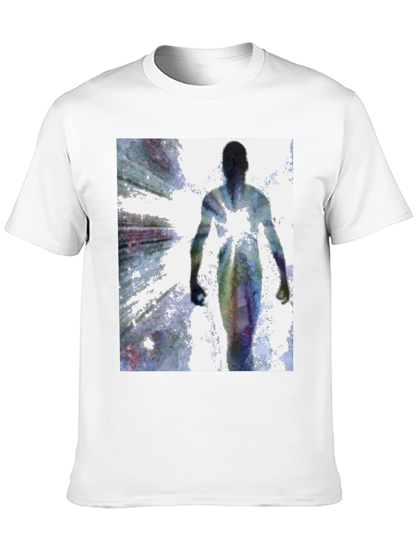 Abstract Figure Black T-Shirt