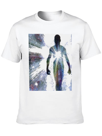 Abstract Figure Black T-Shirt