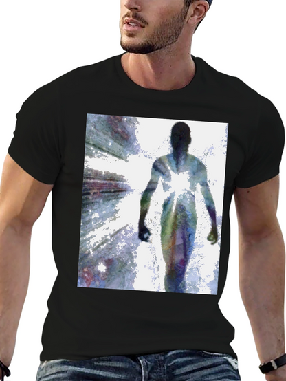 Abstract Figure Black T-Shirt