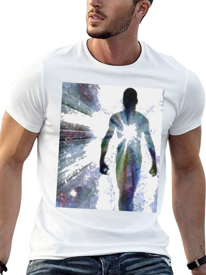 Abstract Figure Black T-Shirt