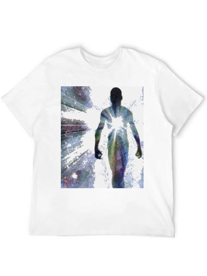 Abstract Figure Black T-Shirt