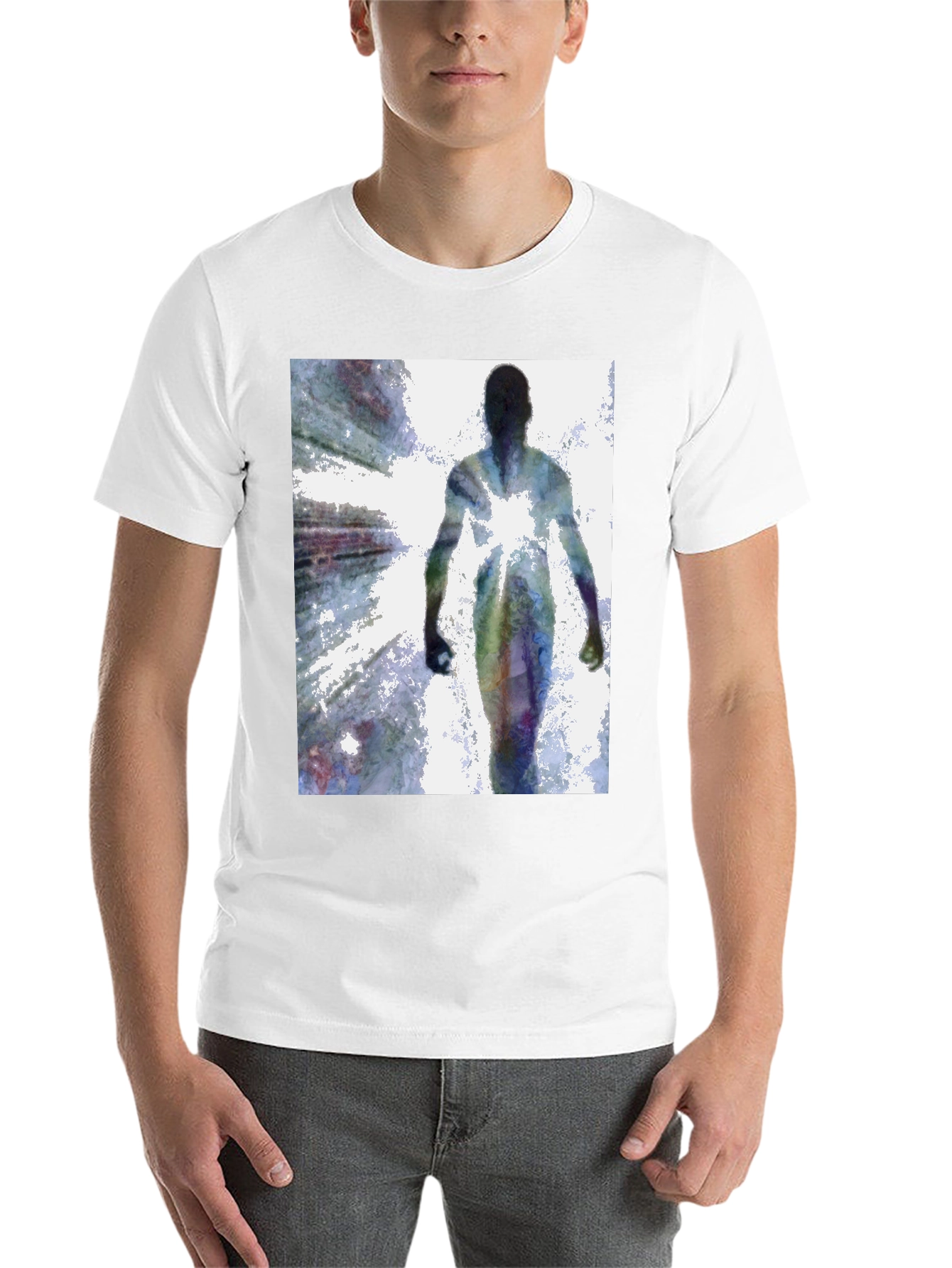Abstract Figure Black T-Shirt