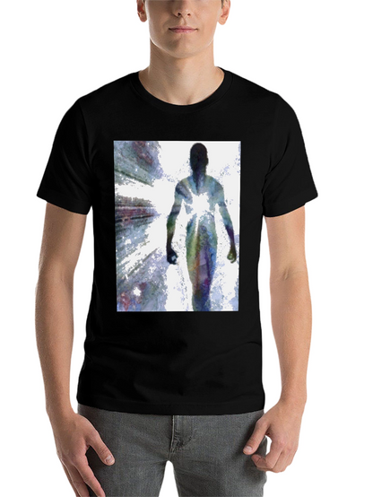 Abstract Figure Black T-Shirt