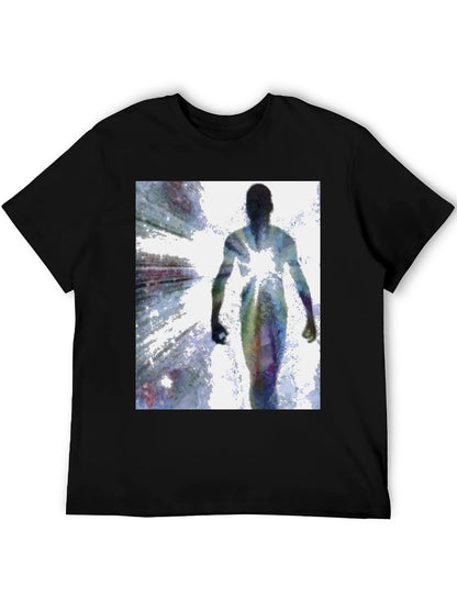 Abstract Figure Black T-Shirt