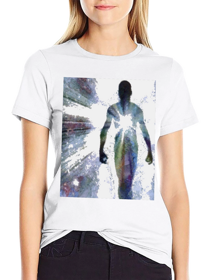 Abstract Figure Black T-Shirt
