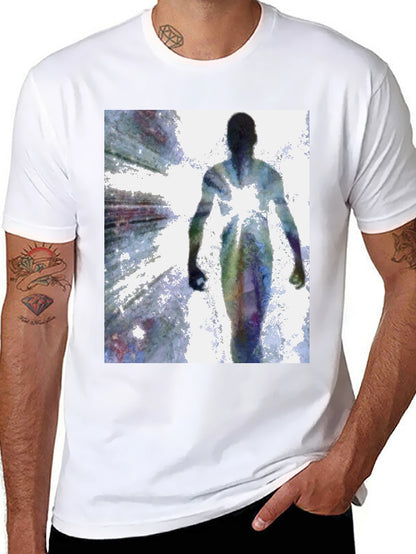 Abstract Figure Black T-Shirt