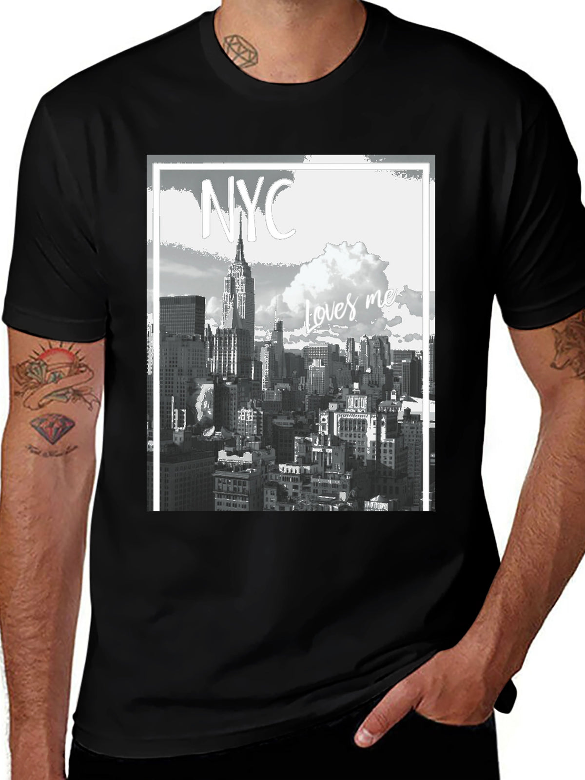 NYC Loves Me Black T-Shirt