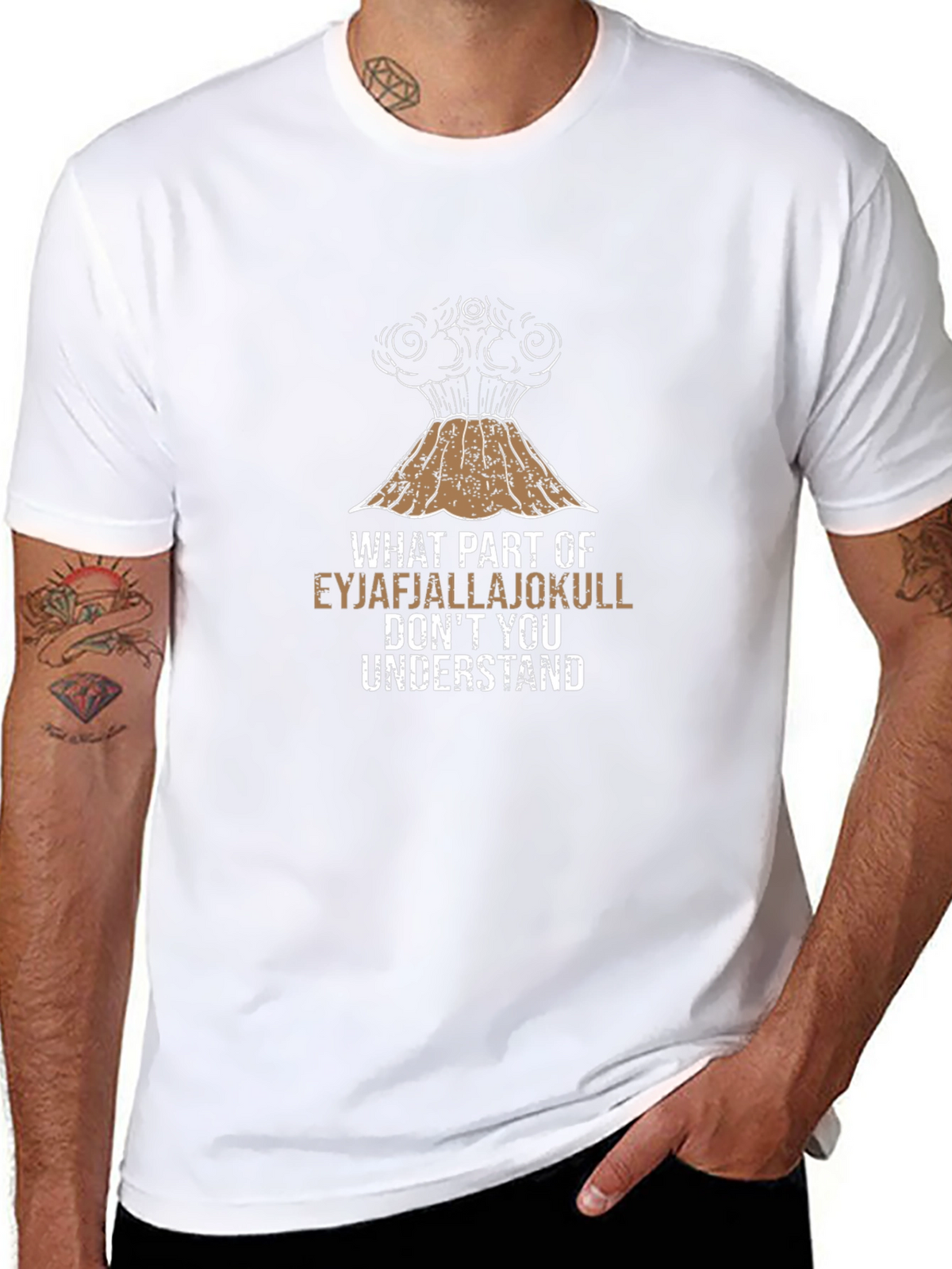 Eyjafjallajökull Volcano Pun T-Shirt - Iceland Humor Tee