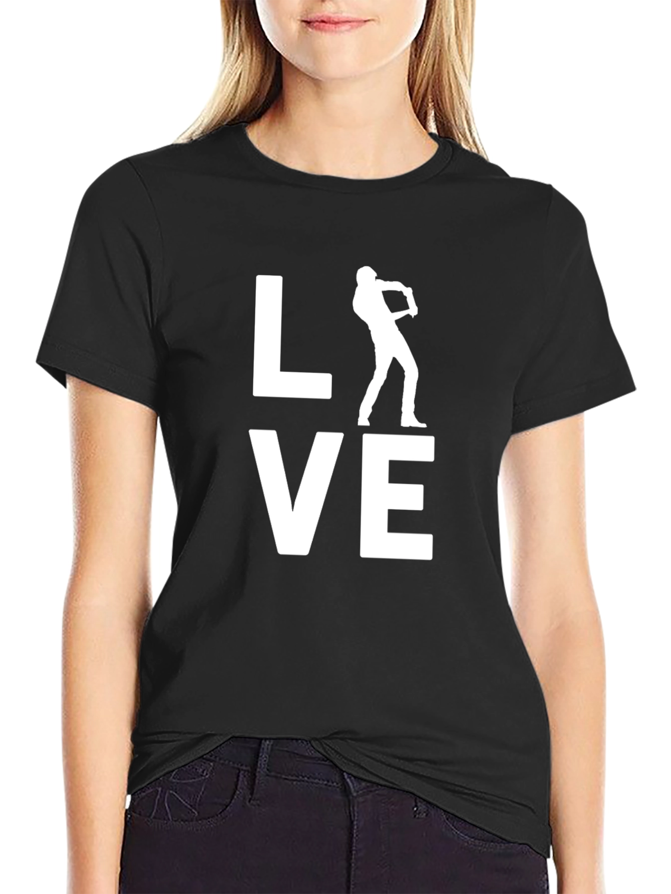 Love Baseball Black T-Shirt