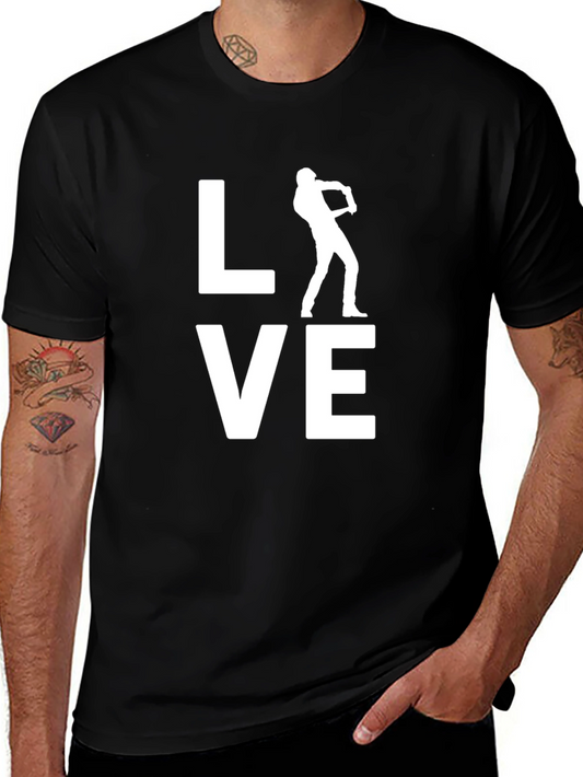Love Baseball Black T-Shirt