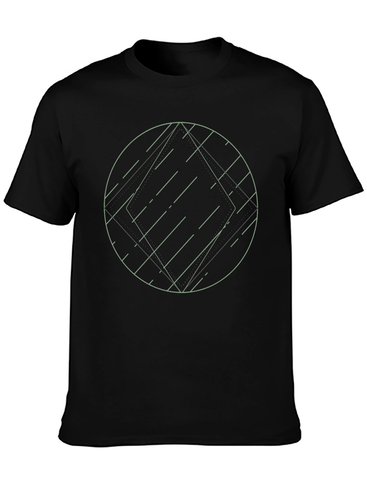 Geometric Graphic Tee - Modern Minimalist Design