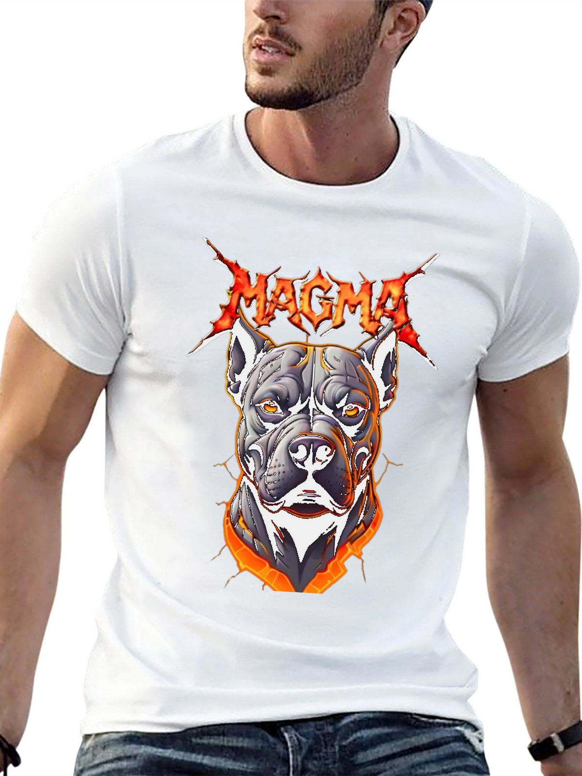 Magma Pitbull Graphic T-Shirt