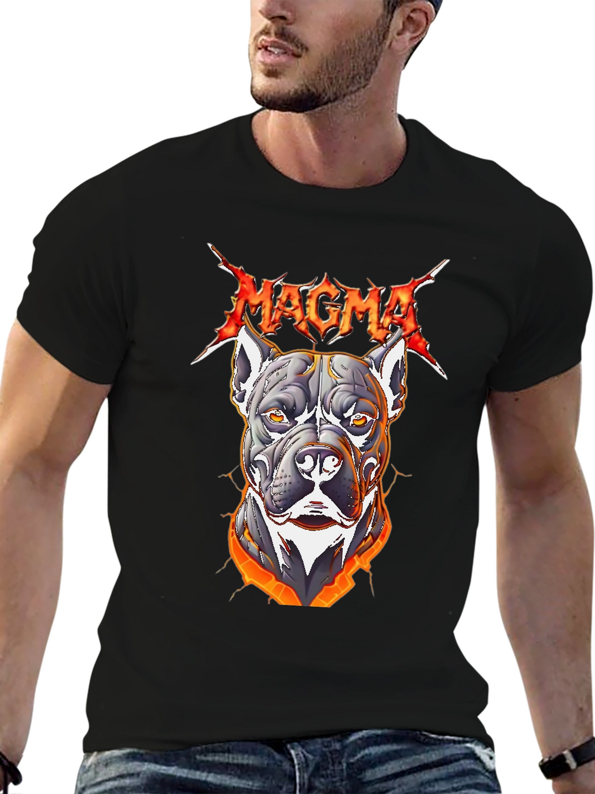 Magma Pitbull Graphic T-Shirt