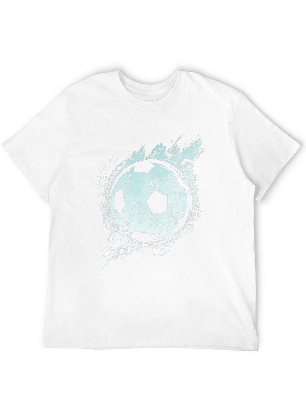 Soccer Ball Graphic T-Shirt - Black