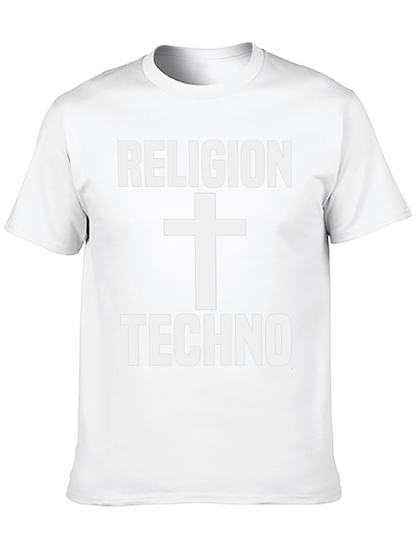 Religion Techno T-Shirt - Black Graphic Tee