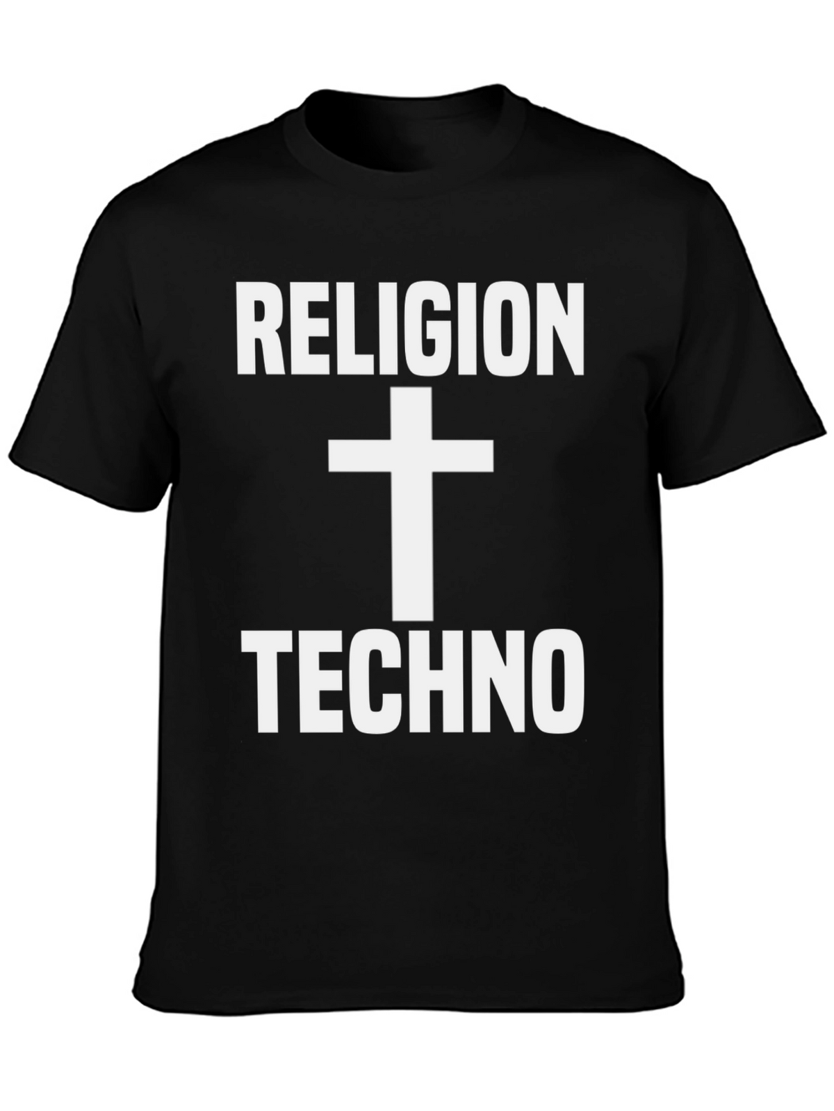 Religion Techno T-Shirt - Black Graphic Tee