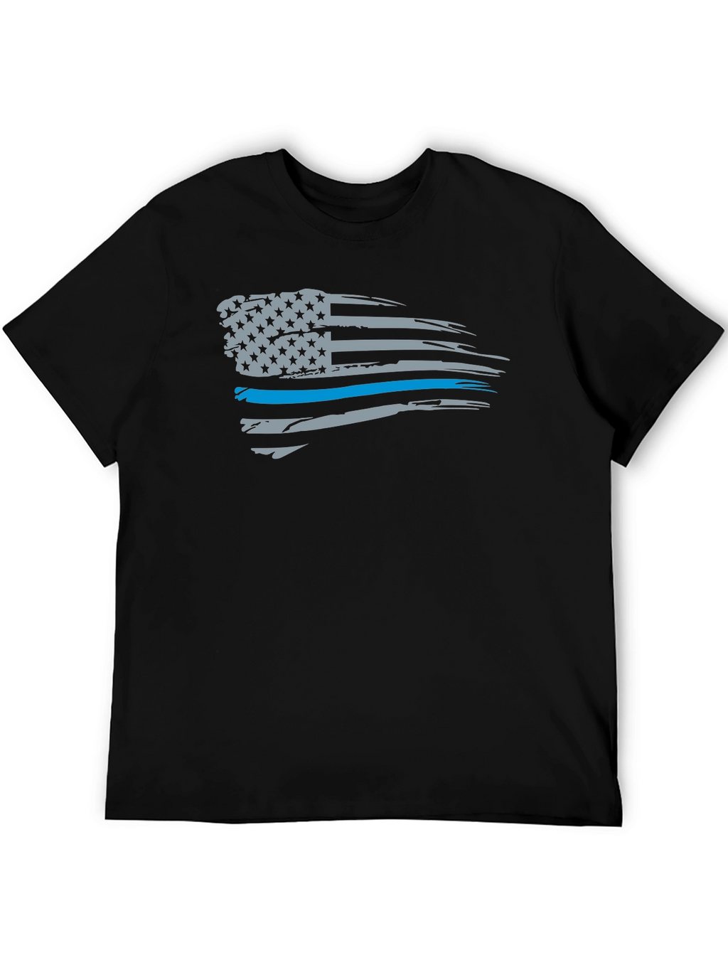 Thin Blue Line American Flag T-Shirt