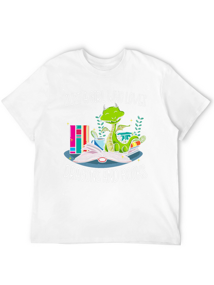 Just A Girl Who Loves Dragons and Books T-Shirt