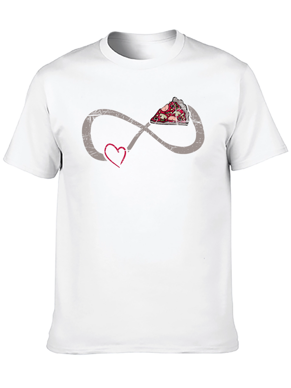 Pizza Infinity Heart T-Shirt