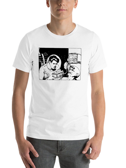 Retro Sci-Fi Graphic Tee - Black