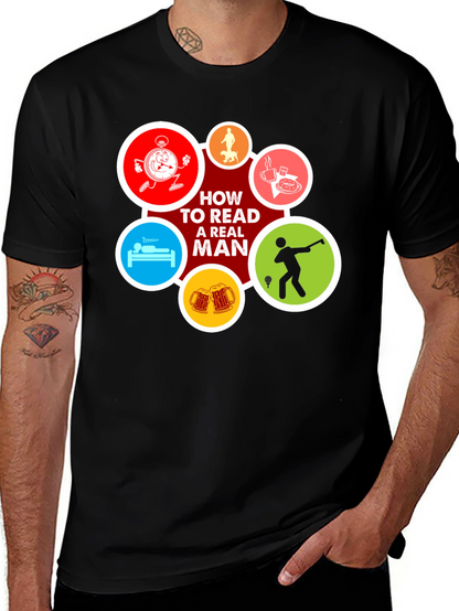 How To Read A Real Man Graphic Tee