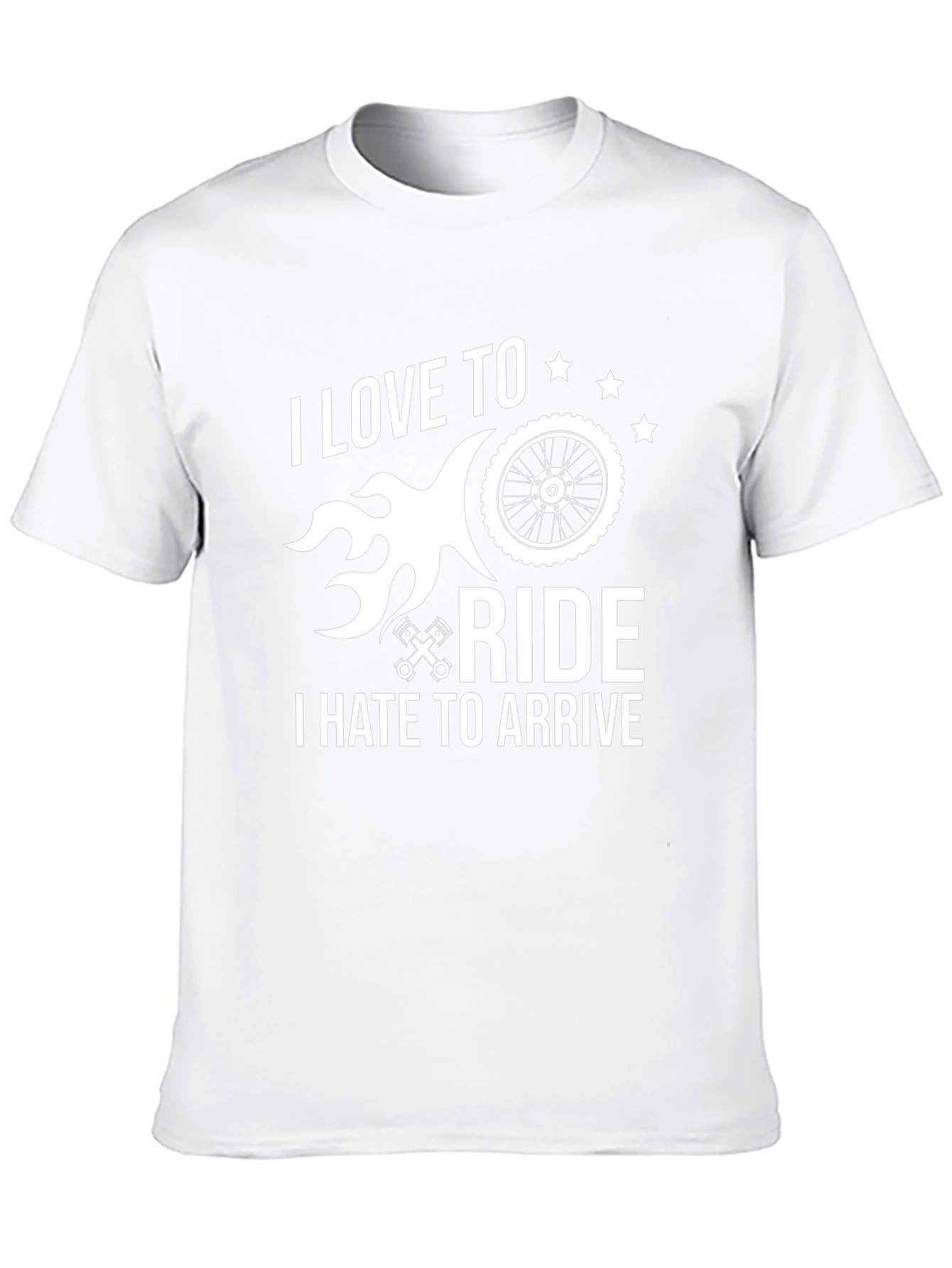 I Love To Ride Biker Graphic T-Shirt