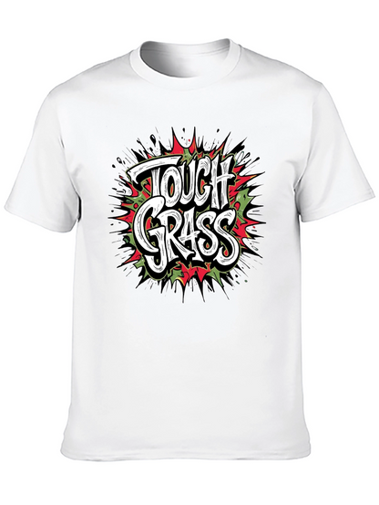 Tough Grass Graphic T-Shirt - Black Crew Neck Tee