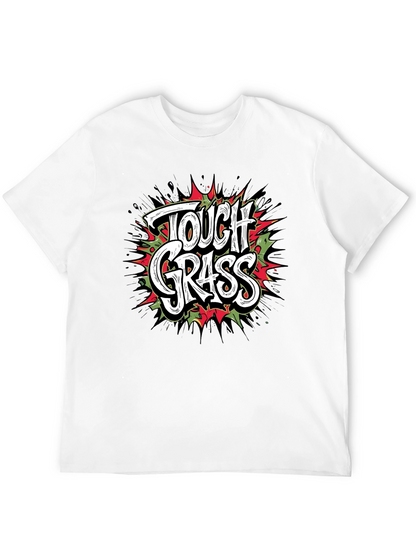 Tough Grass Graphic T-Shirt - Black Crew Neck Tee