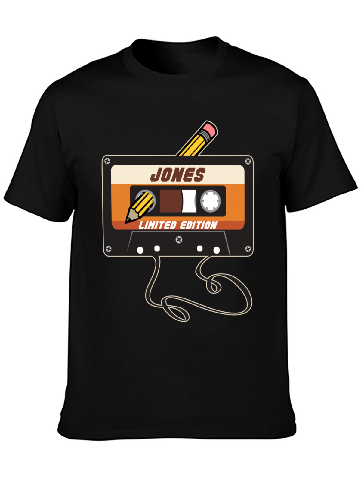 Retro Cassette Tape Pencil T-Shirt