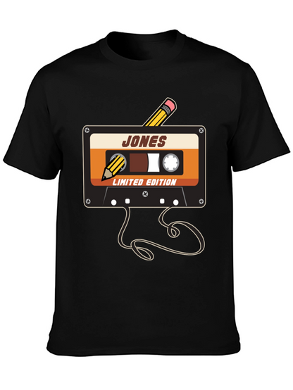 Retro Cassette Tape Pencil T-Shirt