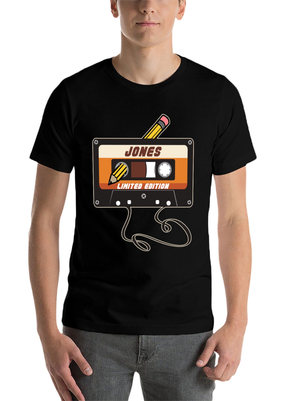 Retro Cassette Tape Pencil T-Shirt