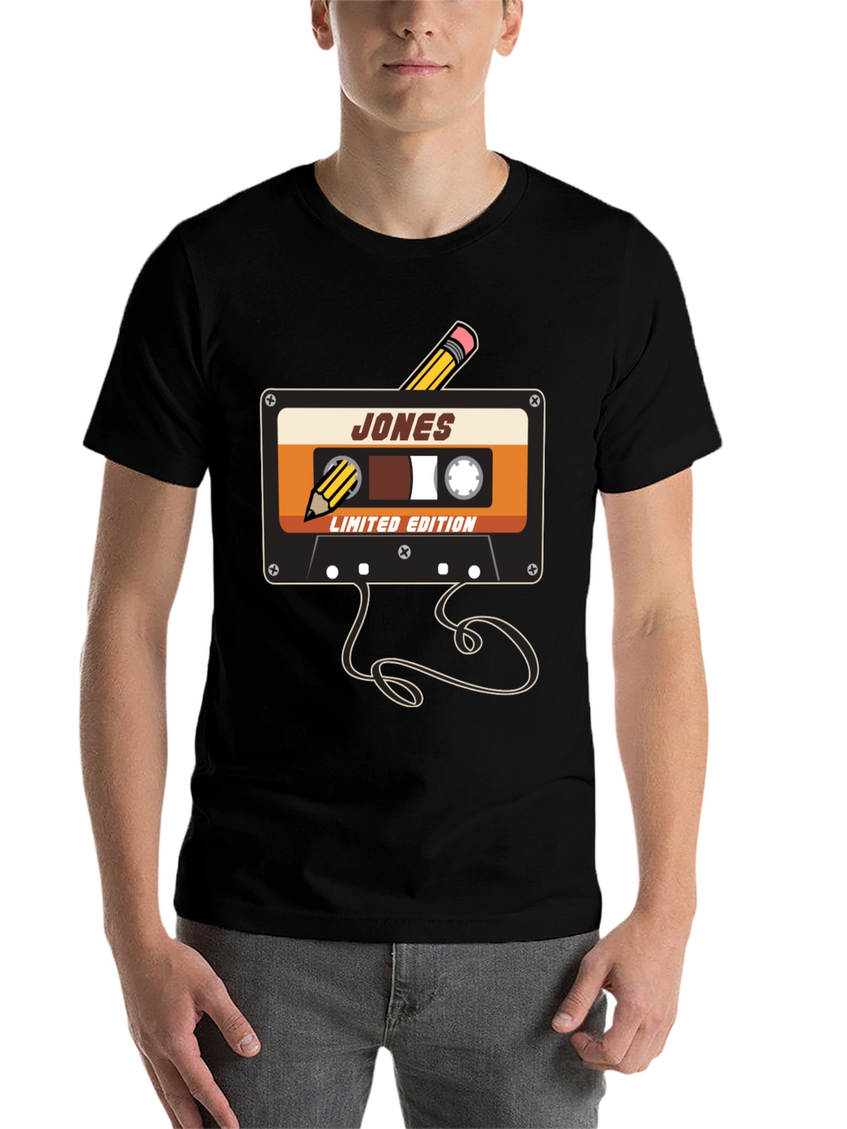 Retro Cassette Tape Pencil T-Shirt