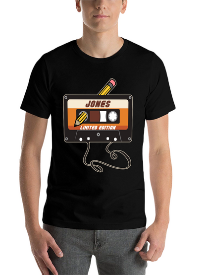 Retro Cassette Tape Pencil T-Shirt